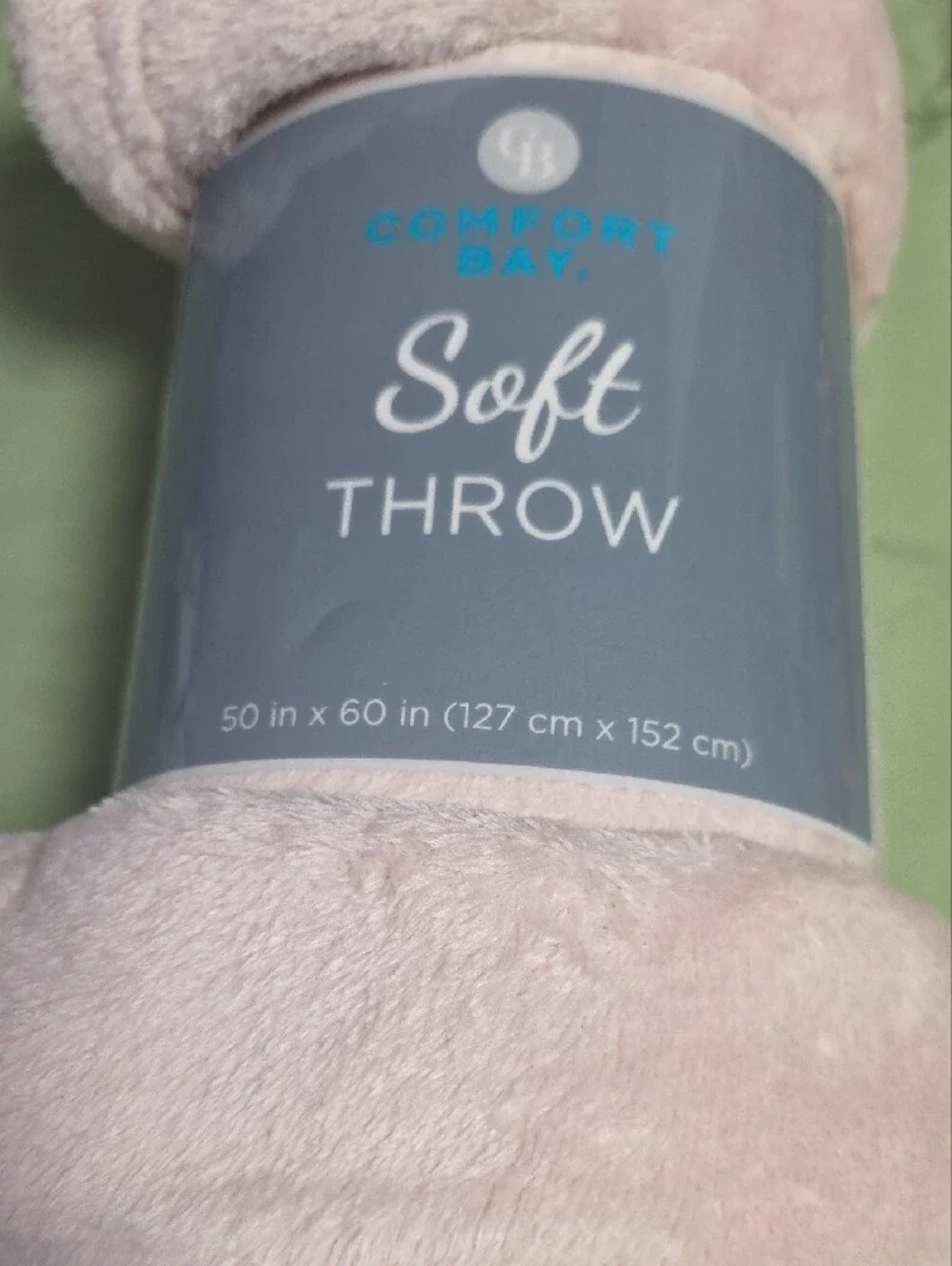 Comfort Bay Soft Throw Blanket - Soft Blush